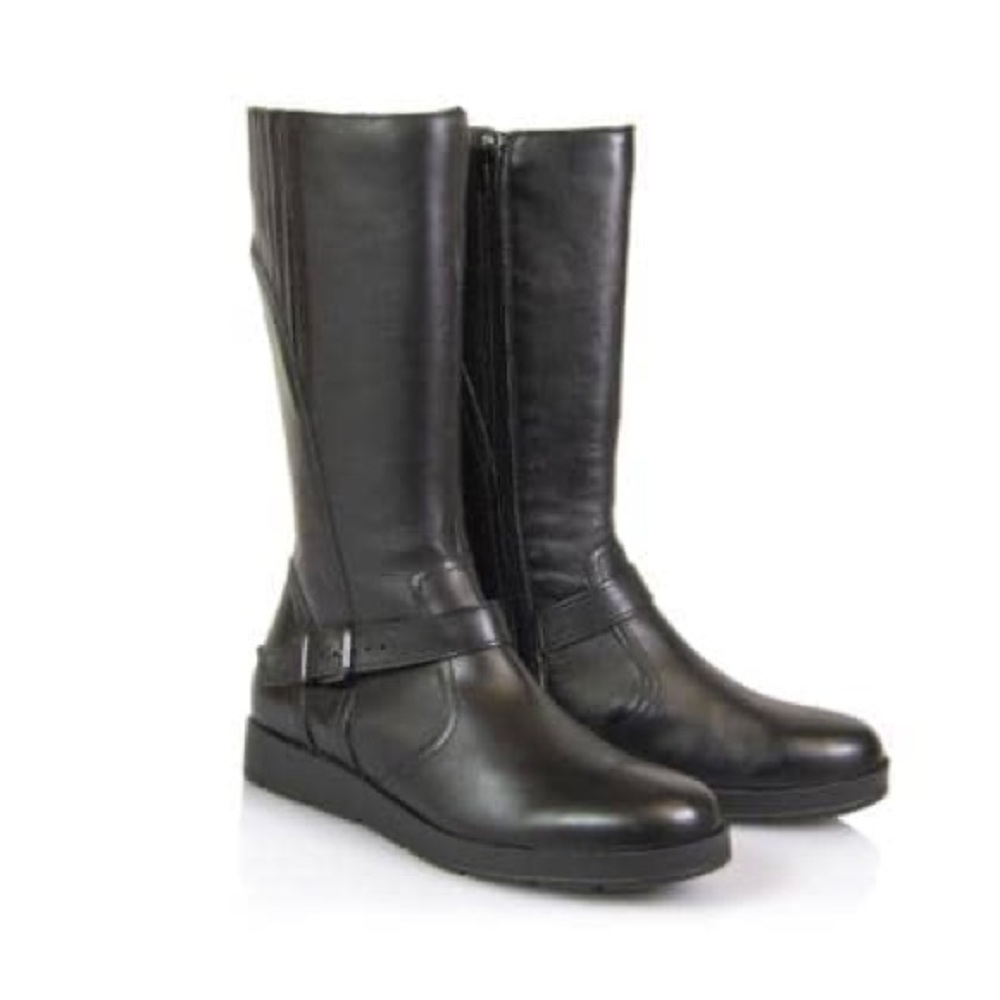 Women's Black Leather Boots